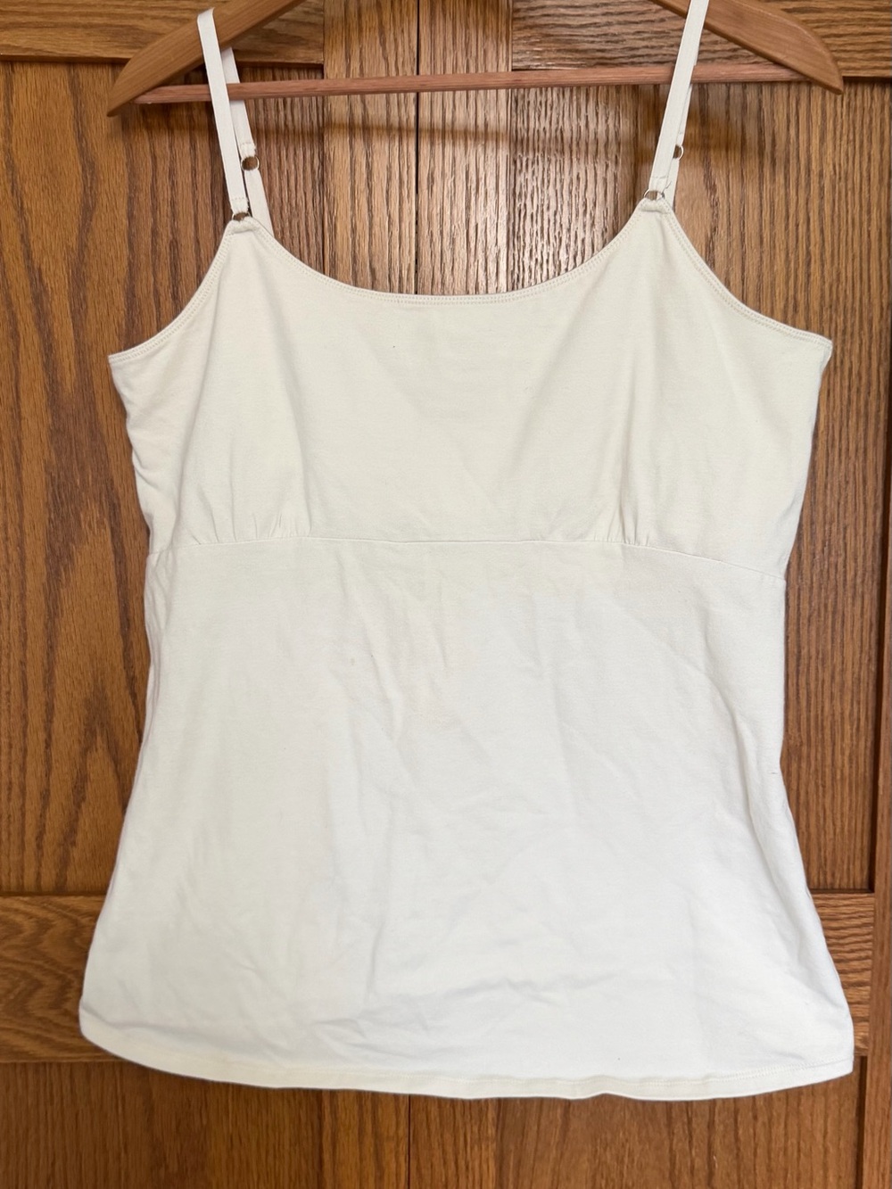 Mimi Maternity Cream Adjustable Strap Maternity Tank